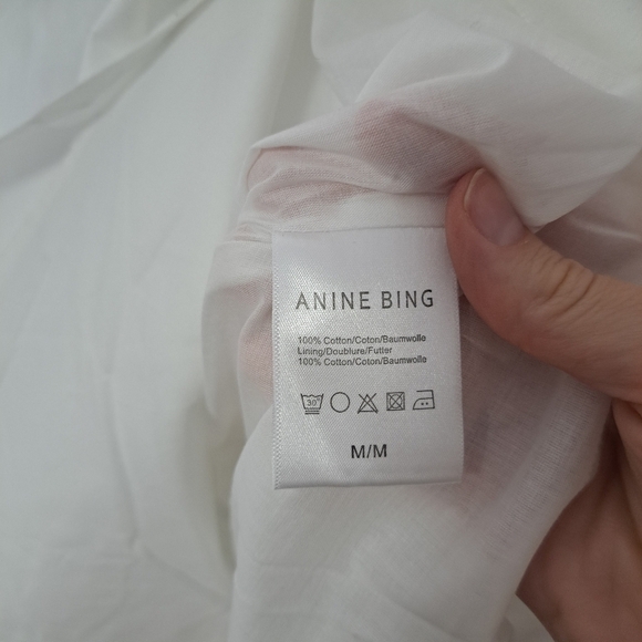 Anine Bing Cosette dress white medium NWT - Picture 10 of 10
